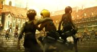 The battle of Trost arc in Attack on Titan (image via Studio MAPPA)